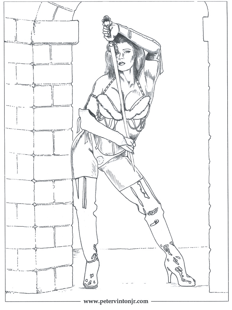 April Hunter in 'The Secret of the Golden Sword.' Visit aprilhunter.com.