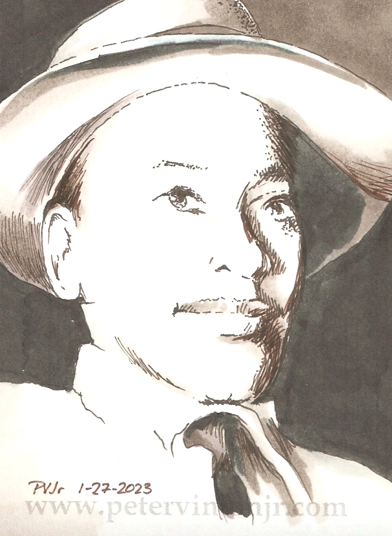 Emmett Till - pen and ink, 2.5 in. x 3.5 in.